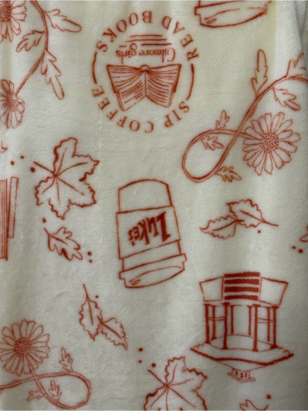 Gilmore Girls Sip Coffee Read Books Plush Throw 50x70 Throw Blanket. NWT